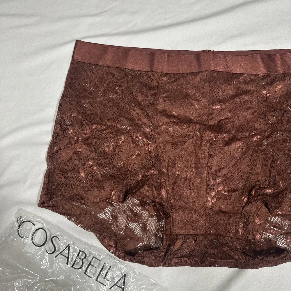 NWT Cosabella [ Men XL ] Never Say Never Lace Classic Trunk Brief T2233